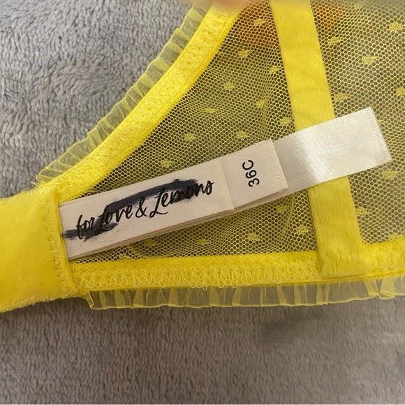 New! For love and lemons Mirabelle Underwire Bra cherry pineapple 24550 - Picture 10 of 12